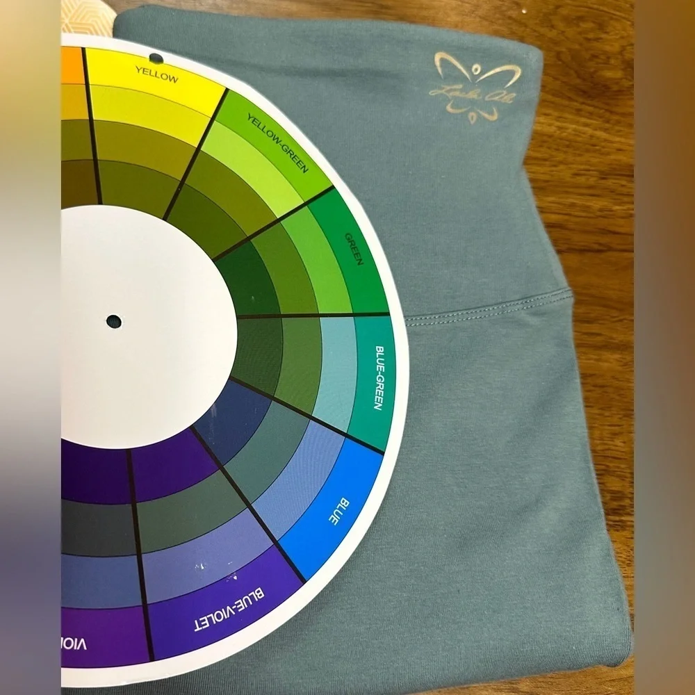 Laila Ali NWT Sculpted Slim Leg High Waist Leggings Green Women’s Size Large - Picture 11 of 11